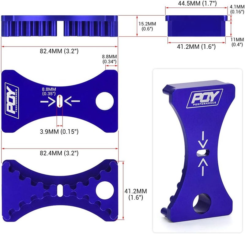 pqy Engine Cam Gear Lock Timing Belt Installation Tool Compatible with Honda/Acura B16 B18C1 B18C5 VTEC Blue - Image 2