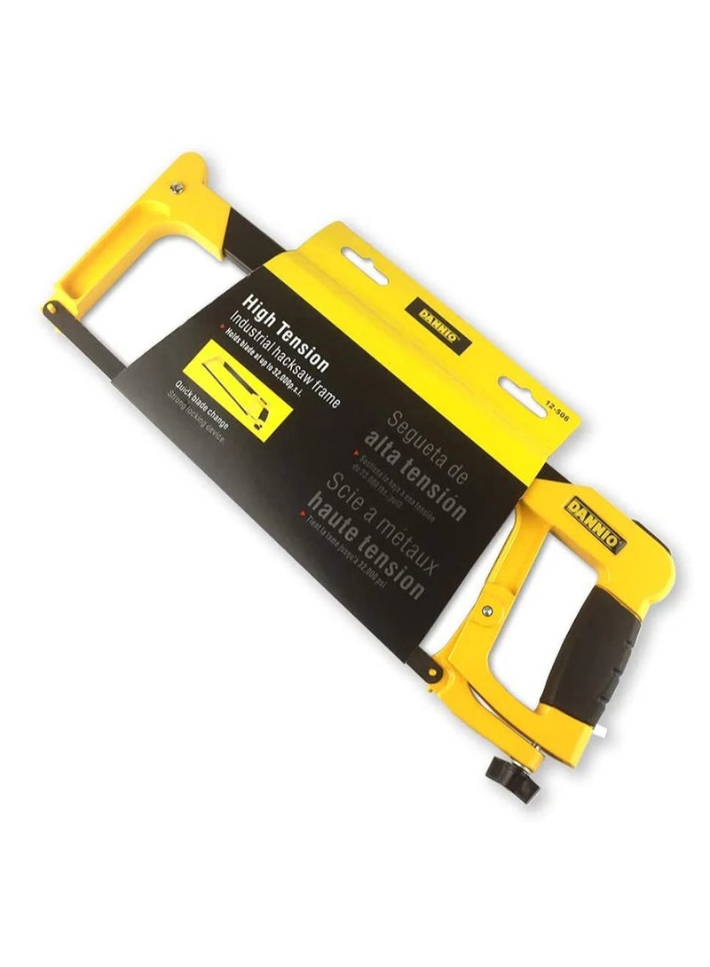 DANNIO High Tension Industrial Hacksaw Frames Hold Blade at up to 32000p.s.i | 12-506 - Image 1