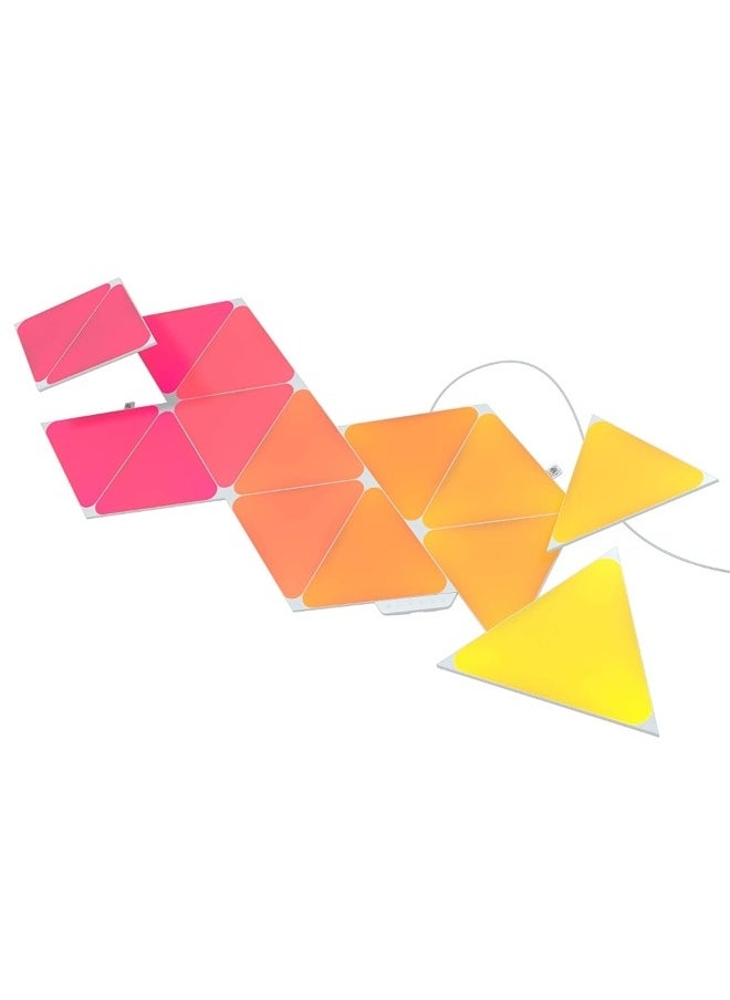 Nanoleaf - Shapes Triangles Starter Kit - 15 Pack - Smart WiFi LED Light Panel System w/ Music Visualizer, Instant Wall Decoration, Home or Office Use, Low Energy Consumption | Gaming Lights - Image 1