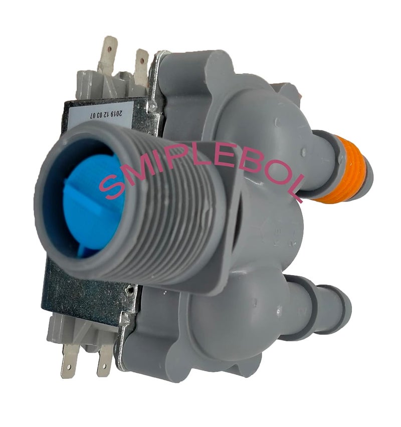SMIPLEBOL - The Best Is Here SMIPLEBOL The Best Is Here Washing Machine Inlet ValveWater Intake Feed Valve Compatible for Samsung Top Load 2 Way Grey - Image 3