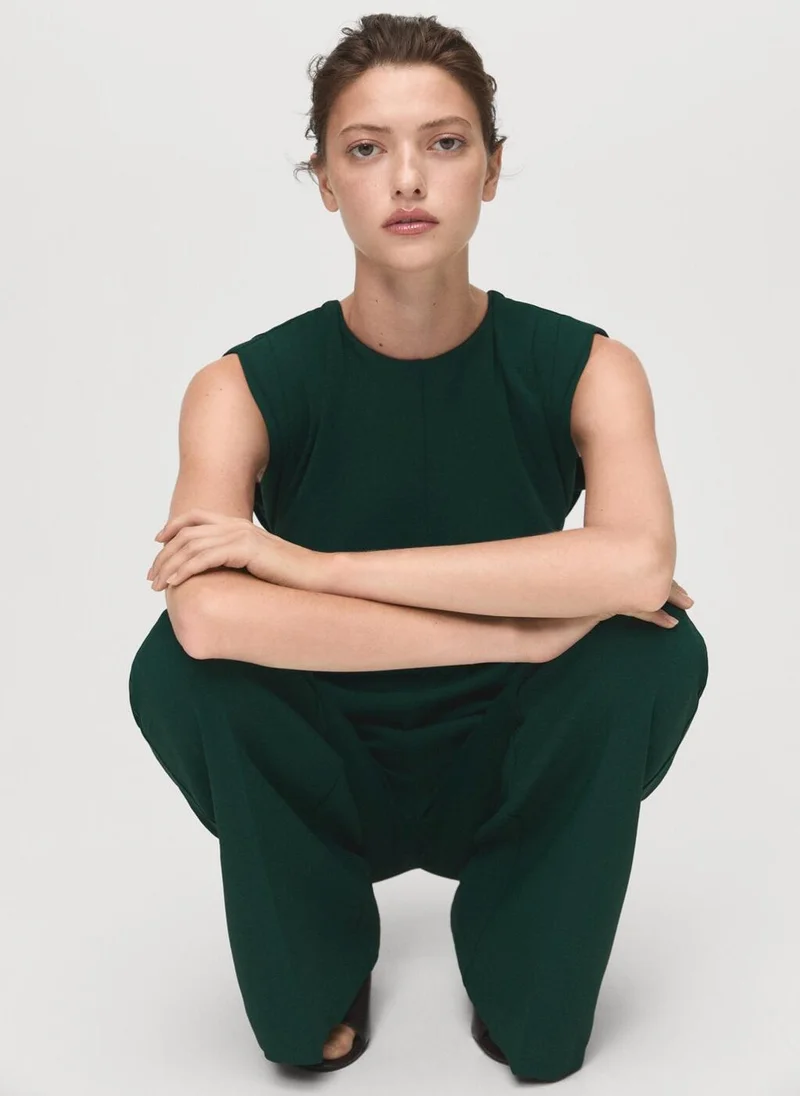 MANGO  Ruched long jumpsuit for Women | Best Price UAE