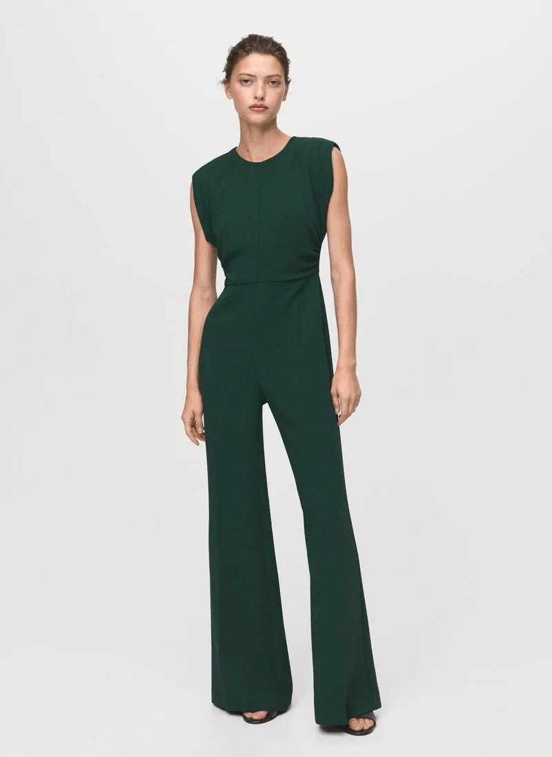MANGO Ruched long jumpsuit