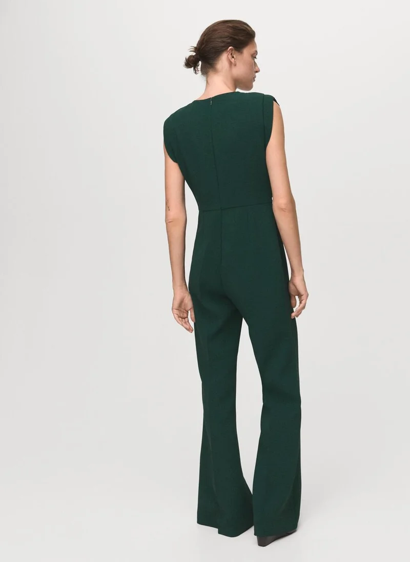 MANGO Ruched long jumpsuit