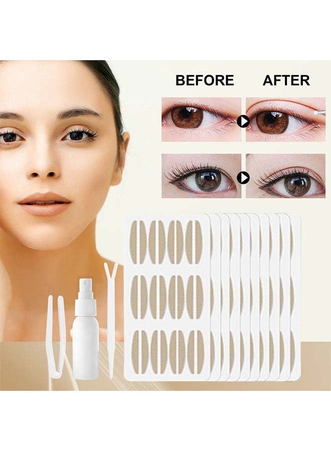 EELHOE Double Eyelid Styling Tape Self Adhesive Lace Traceless Natural Invisible Adhesive Free Breathable Long Lasting Clip Set - Image 3