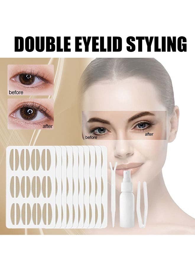 EELHOE Double Eyelid Styling Tape Self Adhesive Lace Traceless Natural Invisible Adhesive Free Breathable Long Lasting Clip Set - Image 4