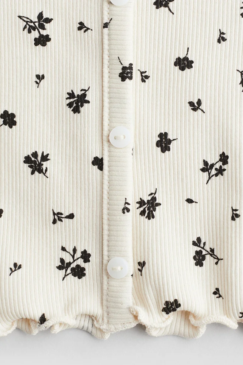 H&M Ribbed cotton t-shirt