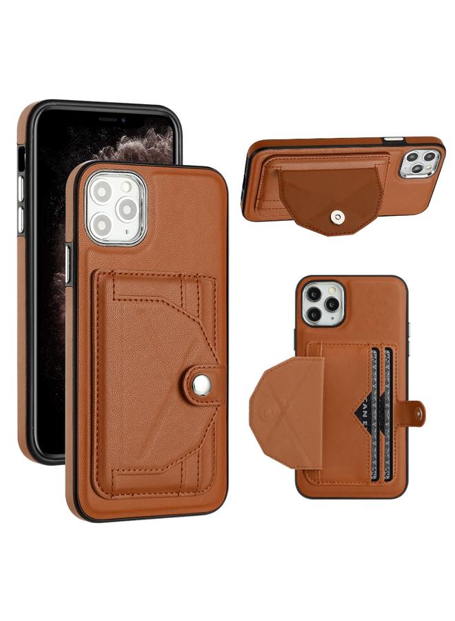 اس-توب جراب هاتف جلدي مقاوم للصدمات لهاتف iPhone 11 Pro Max مع حامل بطاقة - Image 1