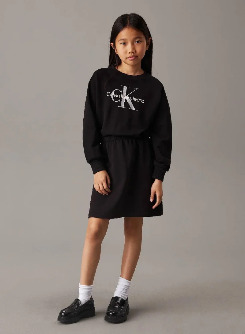 Calvin Klein Jeans Logo Sweatshirt Dress