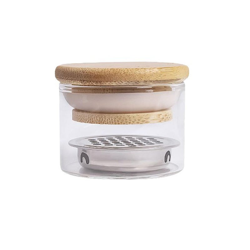 KACHIMOO Nail Brushes Washing Cup Dappen Dish for Acrylic Nails Nail Brush Cleaner Layered Nail Art Brush Wash Cup with Lid - Image 1
