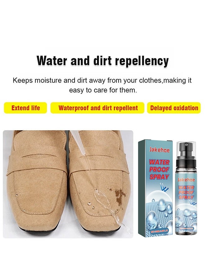 Jakehoe Nano Rain & Stain Waterproof Spray 100ml, Shoe Protector & Water Repellent for All Shoes, Bags & Fabrics – Nano Technology, Long-lasting Protection, Chrome Finish - Image 3