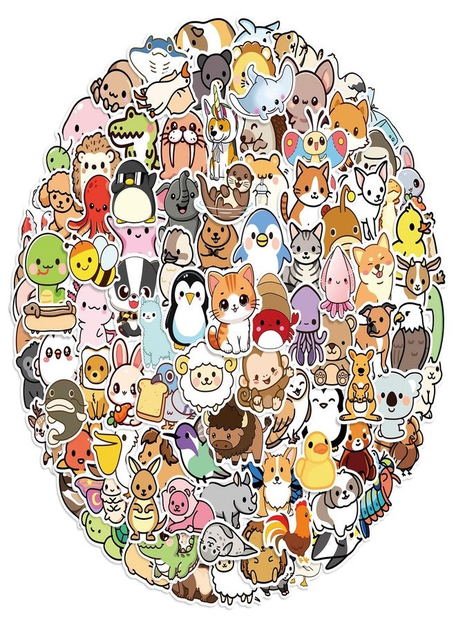 BBPOOL Animal Stickers for Kids, 100PCS Vinyl Sticker Pack for Waterbottle Laptop Skateboard Desk Pets for Kids Classroom Rewards Animal Theme Party Decor Back to School - Image 1