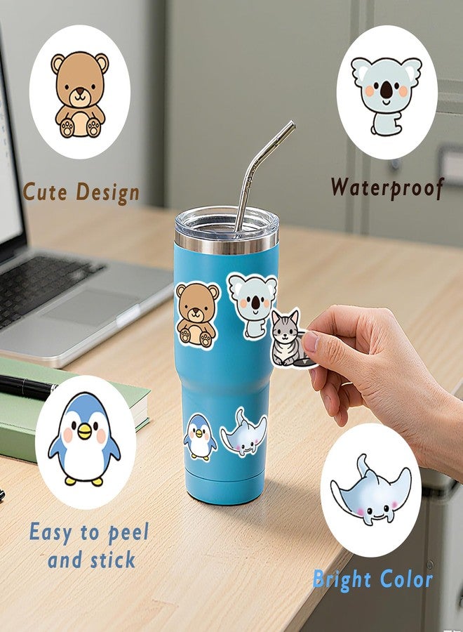 BBPOOL Animal Stickers for Kids, 100PCS Vinyl Sticker Pack for Waterbottle Laptop Skateboard Desk Pets for Kids Classroom Rewards Animal Theme Party Decor Back to School - Image 3
