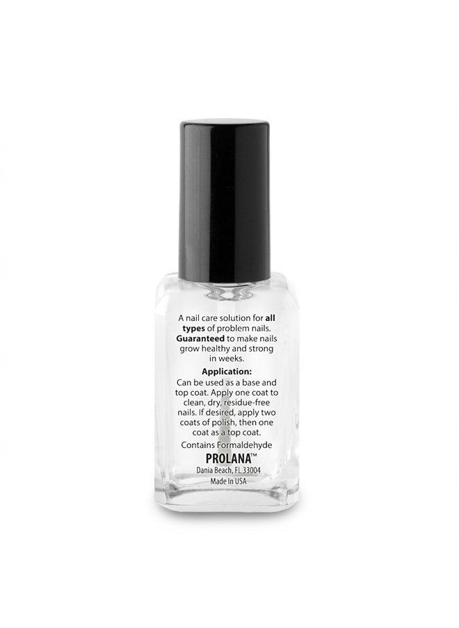 Prolana - Nail Optimizer, Extra Strong Nail Strengthener Base Coat for Weak and Damaged Nails, Nail Growth & Prevents Nails from Peeling, Brittle Nails, Stops Slipts, Chips & Strengthens Nails, 0.5 oz - Image 1