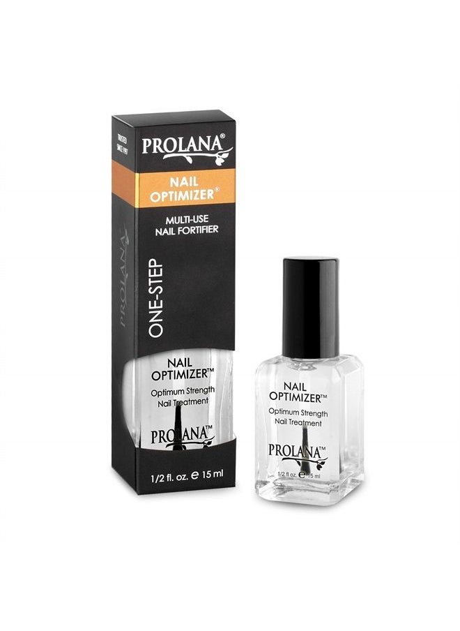 Prolana - Nail Optimizer, Extra Strong Nail Strengthener Base Coat for Weak and Damaged Nails, Nail Growth & Prevents Nails from Peeling, Brittle Nails, Stops Slipts, Chips & Strengthens Nails, 0.5 oz - Image 1