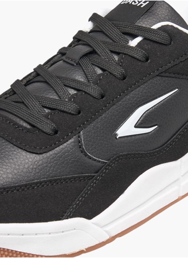 Dash Mens Panelled Sports Shoes With Lace-Up Closure  - Image 4