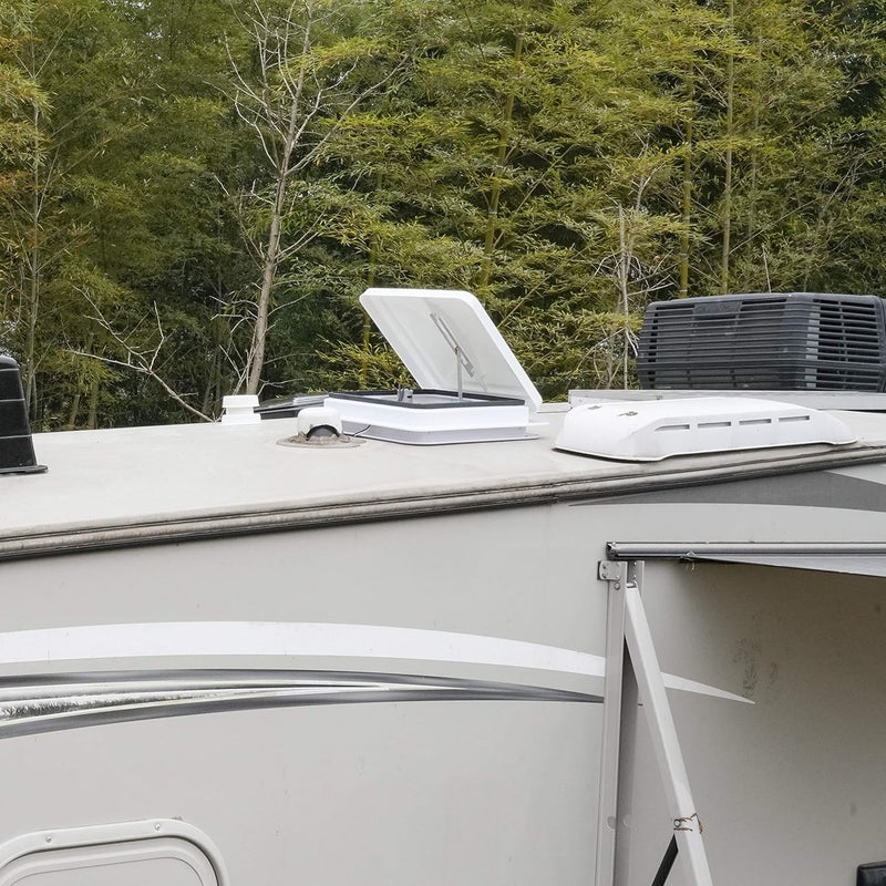 RVGUARD RV Roof Vent Cover 14 Inches, Universal Replacement Vent Lid White (2 Pack) - Image 5
