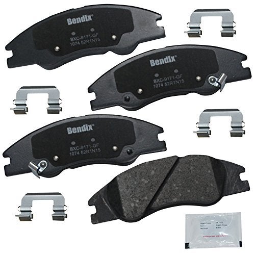 Bendix Priority1 CFC1074 Ceramic Front Brake Pads for Kia Spectra 2009-2004, Spectra5 2009-2005 - Image 1