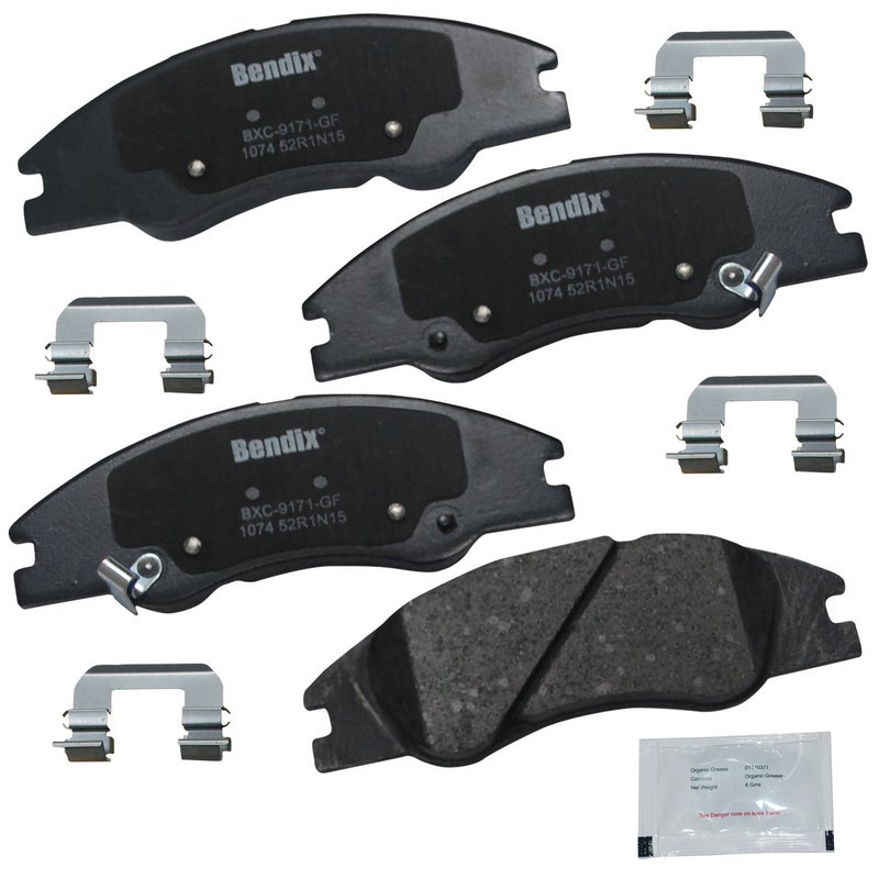 Bendix Priority1 CFC1074 Ceramic Front Brake Pads for Kia Spectra 2009-2004, Spectra5 2009-2005 - Image 3