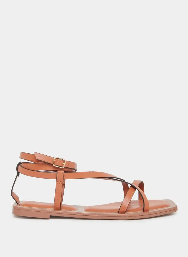 Styli Styli Strappy Flat Sandals