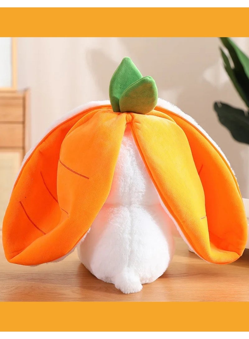 F.A.M.S Carrot Bunny Plush Toy with Breathing Light & Relaxing Music – 48cm Soft Stuffed Rabbit for Kids, Sleep Aid, Night Light, Soothing Sound Machine - Image 3