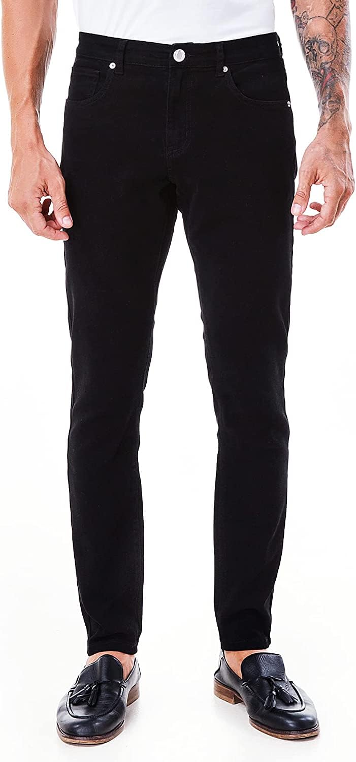 Ben Martin Men's Slim Fit Stretchable 32 Size Black Cotton Denim Jeans Pant for Men, JJ3-19 - Image 1