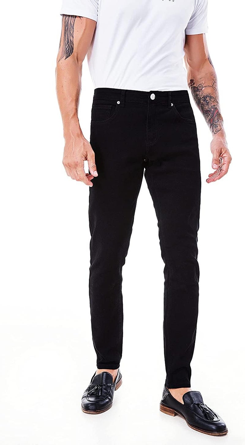 Ben Martin Men's Slim Fit Stretchable 32 Size Black Cotton Denim Jeans Pant for Men, JJ3-19 - Image 3