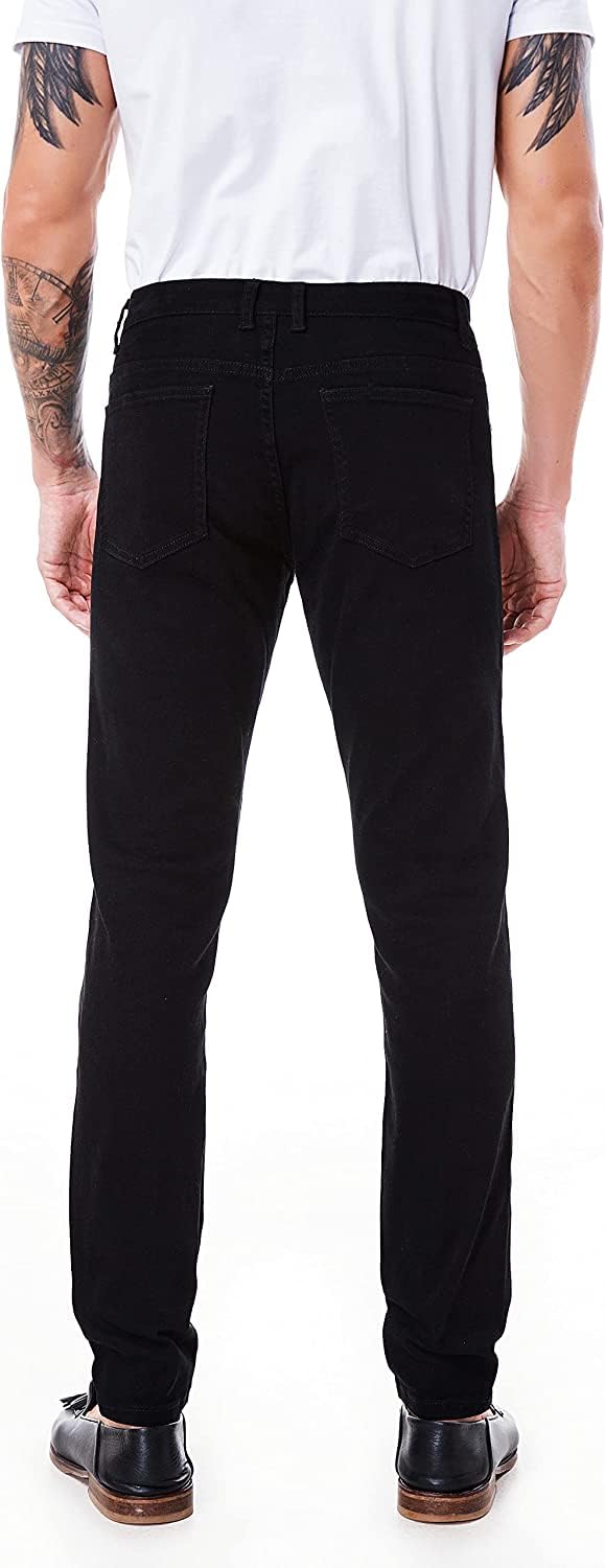 Ben Martin Men's Slim Fit Stretchable 32 Size Black Cotton Denim Jeans Pant for Men, JJ3-19 - Image 2