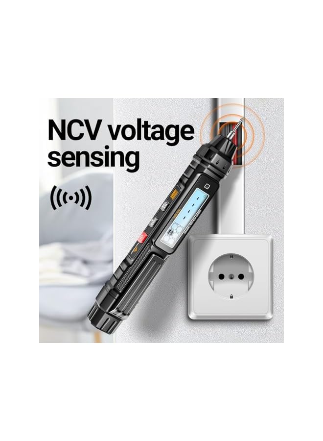 PROMASS promass Multimeter AC/DC Voltage Tester, 4000 Counts Pen Type Professional Current Meter, Non-Contact Electricians Voltmeter Tester for AC/DC Voltage, Live Wire, Resistance, Continuity and Diode Tests  - Image 5