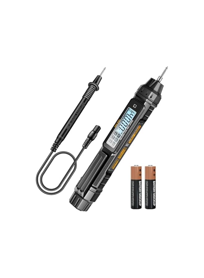 PROMASS promass Multimeter AC/DC Voltage Tester, 4000 Counts Pen Type Professional Current Meter, Non-Contact Electricians Voltmeter Tester for AC/DC Voltage, Live Wire, Resistance, Continuity and Diode Tests  - Image 2