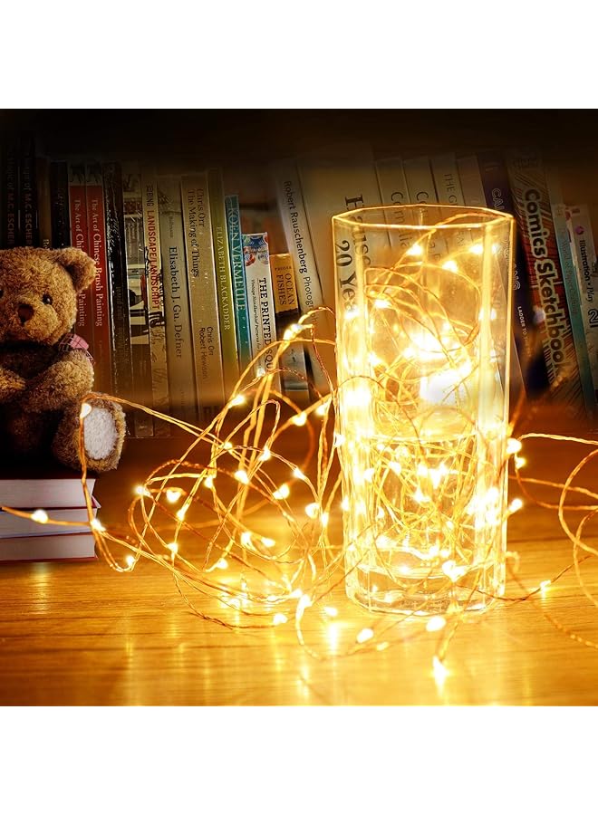 erorex Starry Copper Wire String Lights With 100 Leds Warm White 10M 33Ft - Image 4