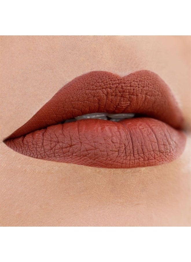 SUAVECITO Suavecita Lipgrip Matte Liquid Lipstick Le Freak Rusty Orange Brown Lip Color Long Lasting Lip Makeup 