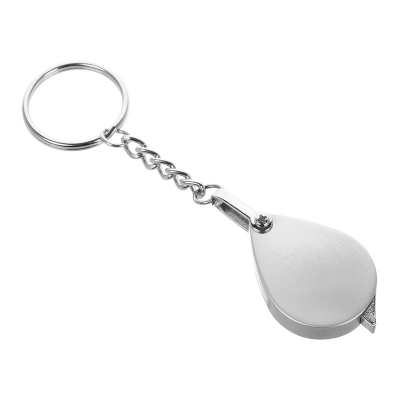 Compact Folding Magnifier Keychain Jewelry Loupe Reading Glasses Mini Magnifying Glass - Image 2