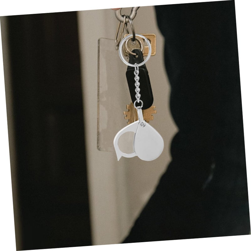 Compact Folding Magnifier Keychain Jewelry Loupe Reading Glasses Mini Magnifying Glass - Image 4