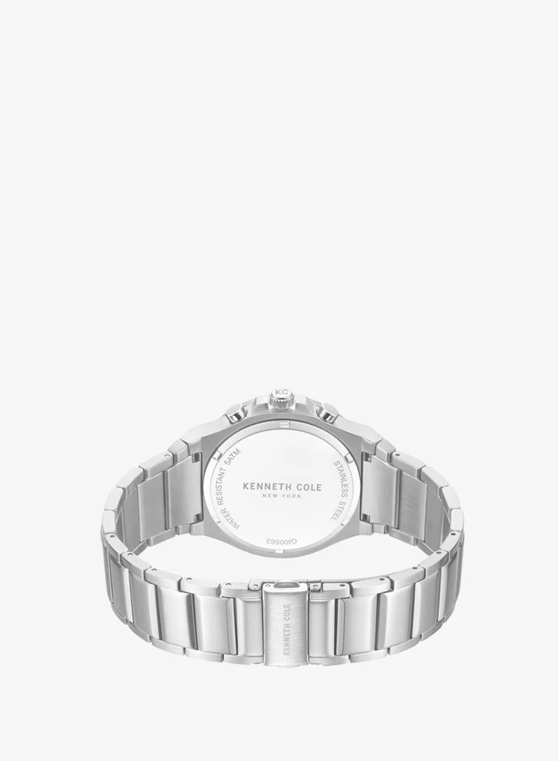 Kenneth Cole New York  43mm Chronograph Men's Watch with Stainless Steel Bracelet for Men | Best Price UAE