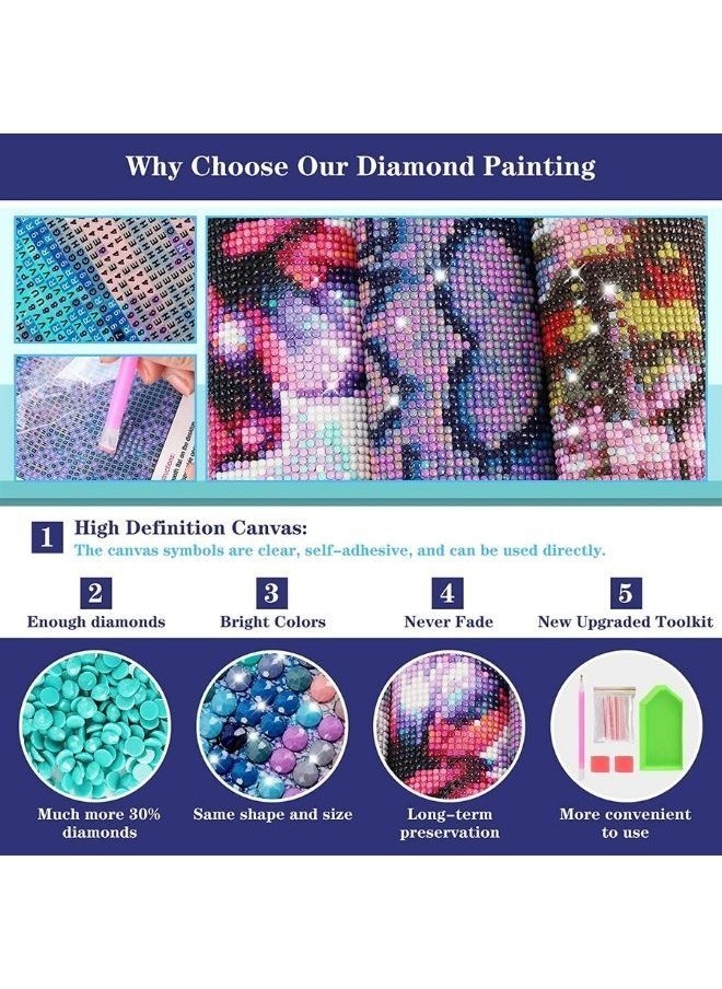 Generic - 5D Diamond Paintingof the image of the Holy Kaaba, with a modern and attractive design, colorful, that can be hung anywhere you want. Painting for handicrafts 50x40 Centimeter - Image 1