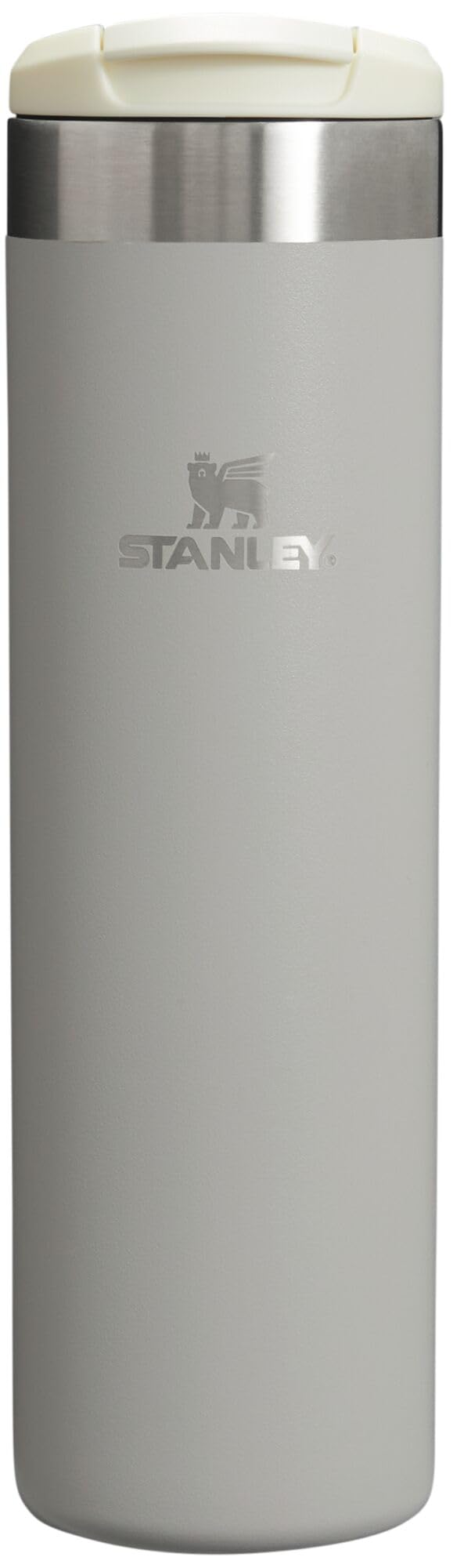 Stanley زجاجة ستانلي أيرو لايت للنقل، كوب معزول بالفراغ للقهوة والشاي والمشروبات مع فولاذ مقاوم للصدأ فائق الخفة، 20 أونصة، رمادي - Image 1