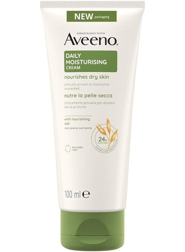 Aveeno Daily Moisturizing Hydrating Cream 100ml x2 - Image 2