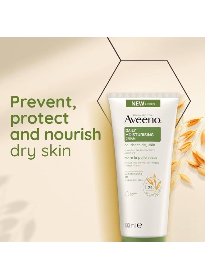 Aveeno Daily Moisturizing Hydrating Cream 100ml x2 - Image 3