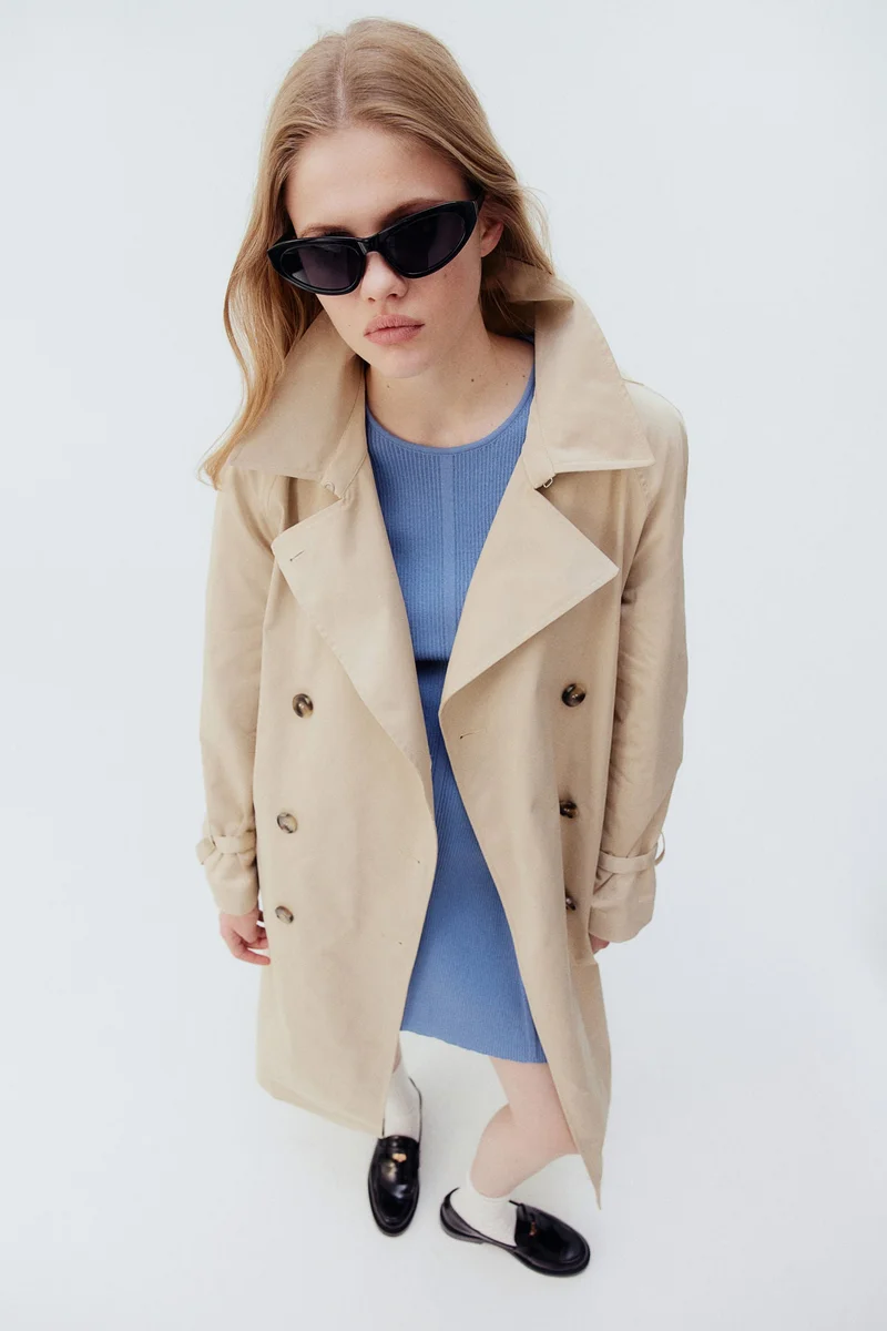 H&M Rib-knit flared-skirt dress