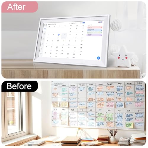 Tbltaca Digital Calendar 15.6" 64GB, Smart Electronic Calendar for Family Sharing To Do Chores Meal 30-Day Habit Planner Interactive Touch Screen Star Rewards,Wall and Desk Mountable for Seamless Scheduling - Image 2