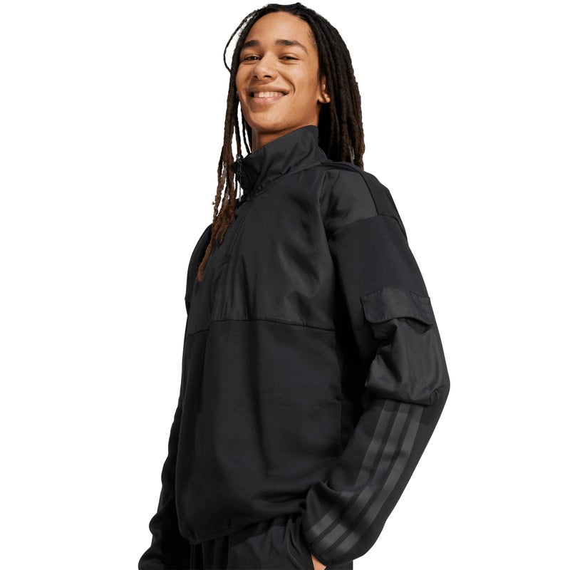 Adidas أديداس سيتي تك يوتيليتي هاف-زيب سويت شيرت - أسود - Image 5