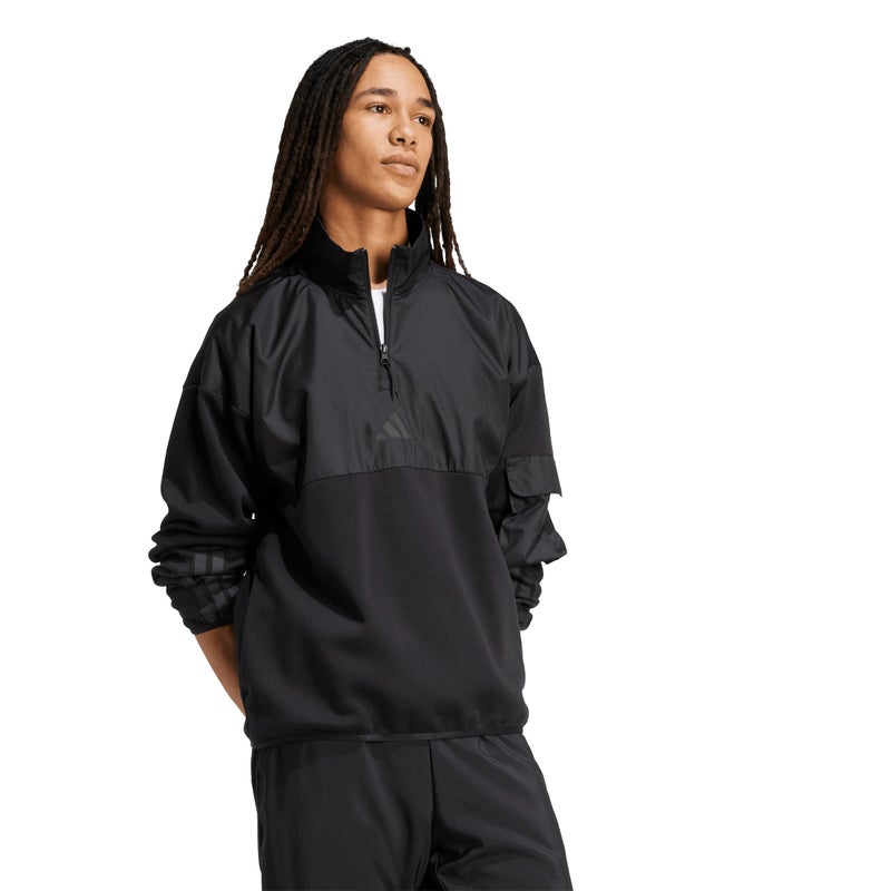 Adidas أديداس سيتي تك يوتيليتي هاف-زيب سويت شيرت - أسود - Image 3
