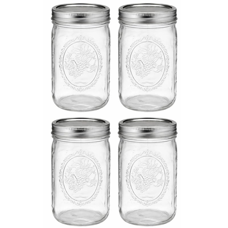 North Mountain Supply Wide Mouth 32 oz Mason Jars with Lids and Bands - 4 Pack - Packed in North Mountain Supply ImpactGuard Box - BPA-Free, Made in the USA – for Canning, Freezing, Storing, and More - Image 4