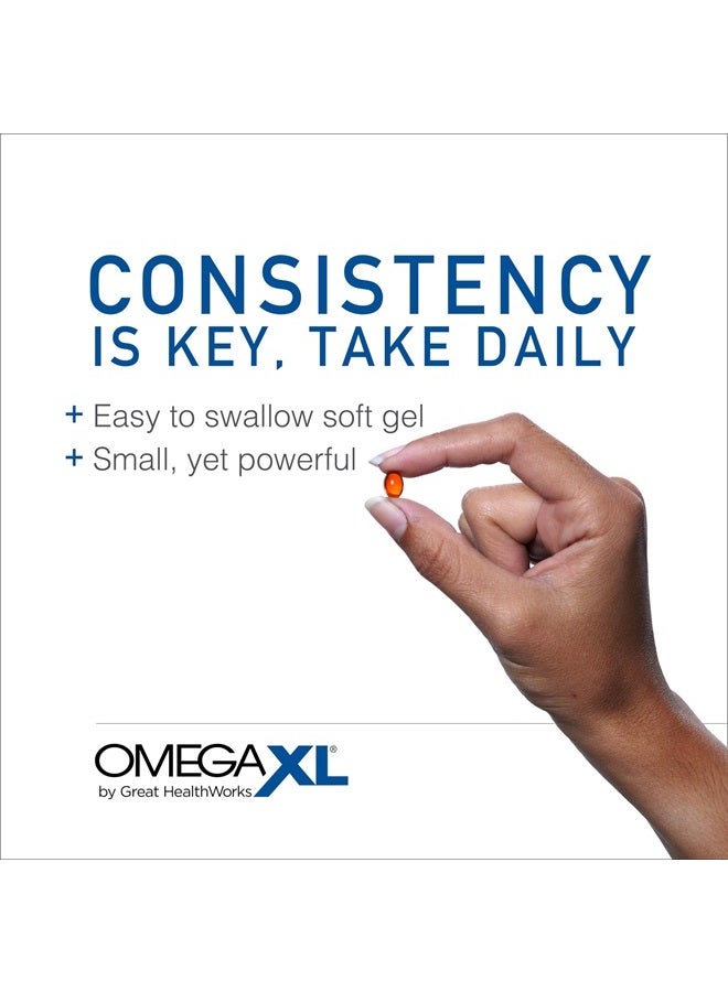 OmegaXL مكمل دعم المفاصل - دعم طبيعي للعضلات، زيت بلح البحر ذو الشفاه الخضراء، كبسولات هلامية لينة - 120 حبة - Image 5