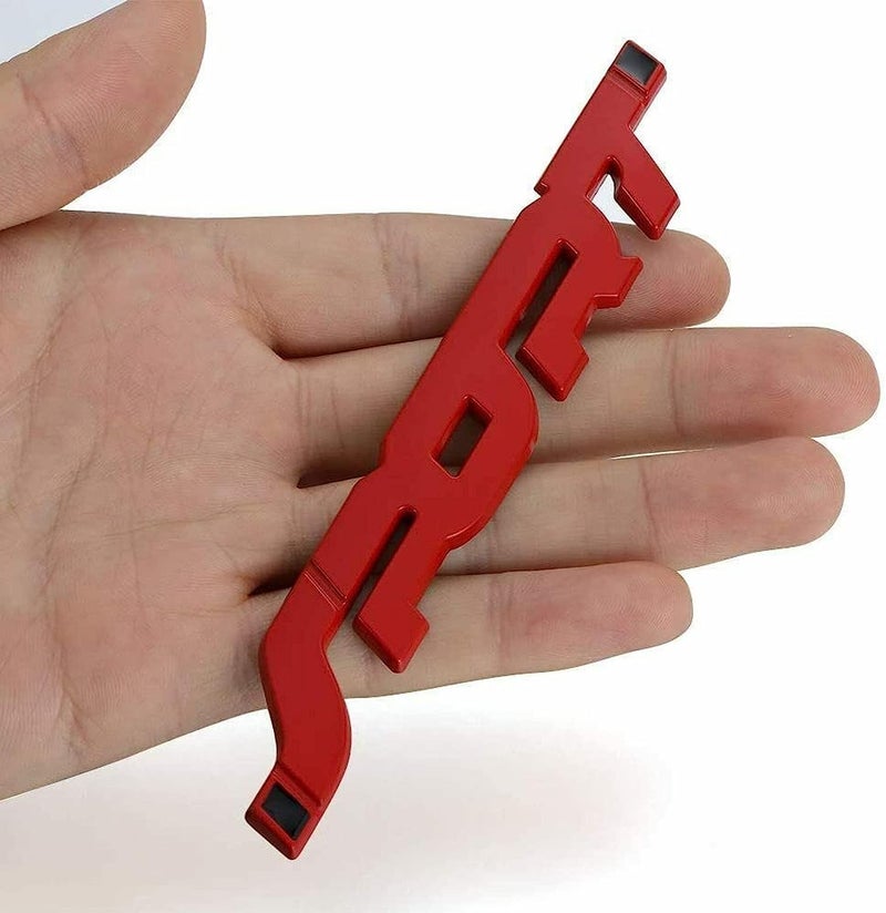 AutoBizarre 3D Raised Red Metal Sport Monogram Emblem Badge Sticker for All Cars & Bikes (Red) - Image 2