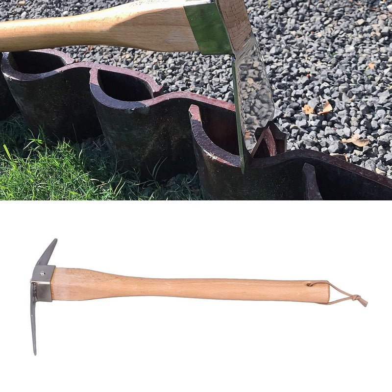Hoe Garden Tool, Pick Axe Wood Material for Courtyard for Pot Culture for Gardening - Image 5