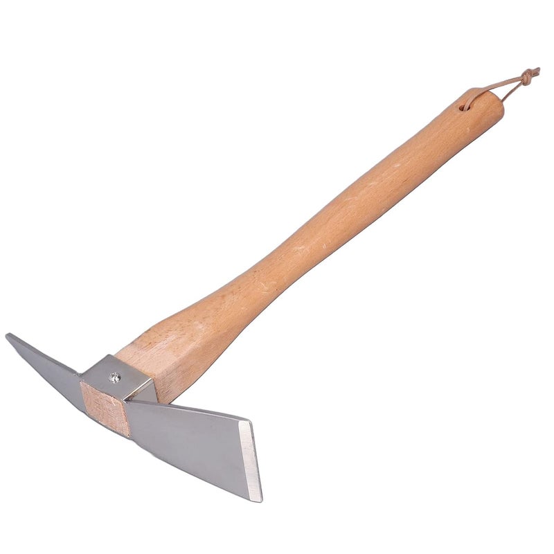 Hoe Garden Tool, Pick Axe Wood Material for Courtyard for Pot Culture for Gardening - Image 1