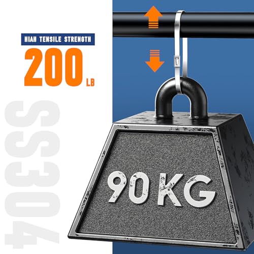 XUTTUM 150PCS Heavy Duty Zip Ties 200 Pounds Tensile Strength 118Inch Metal Zip Ties AntiUv Suitable For Chain Link Fence ComponentsWire Mesh RollsExhaust WrapsOutdoor Poultry Fencing - Image 3