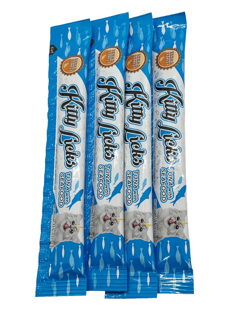 Rena's Recipe Kitty Licks Tuna Barrel (60 Tubes) - Image 5