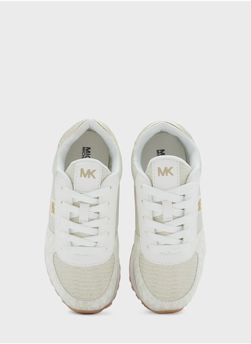Michael Kors Youth Monique Low Top Lace Up Sneakers